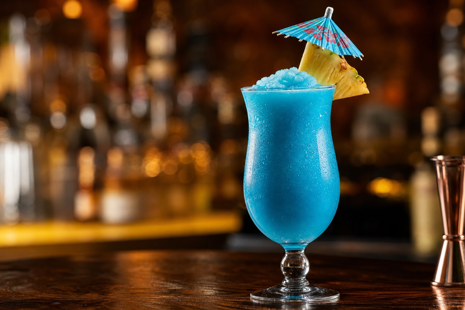 Cóctel Blue Hawaiian